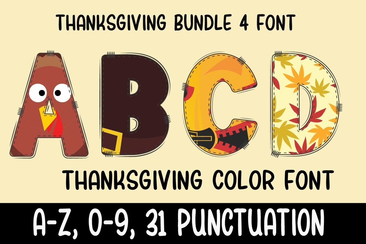 Thanksgiving Day 3 Font preview