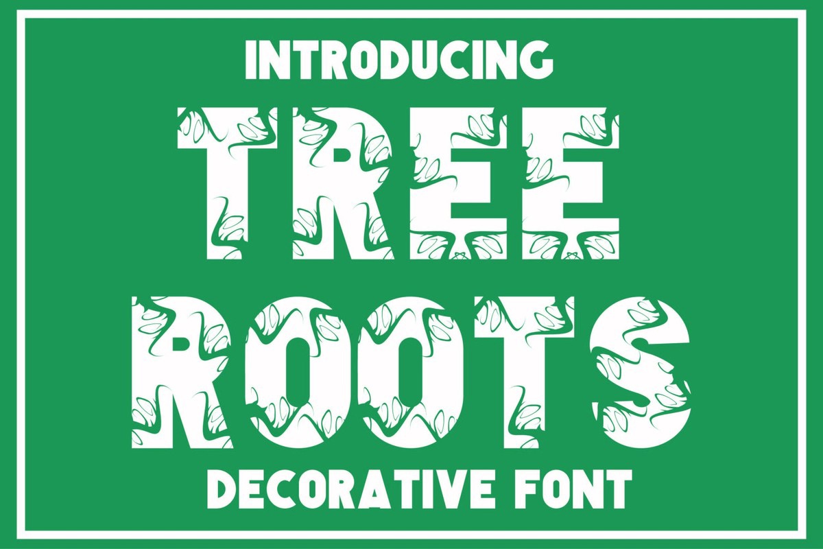 Tree Roots Font preview