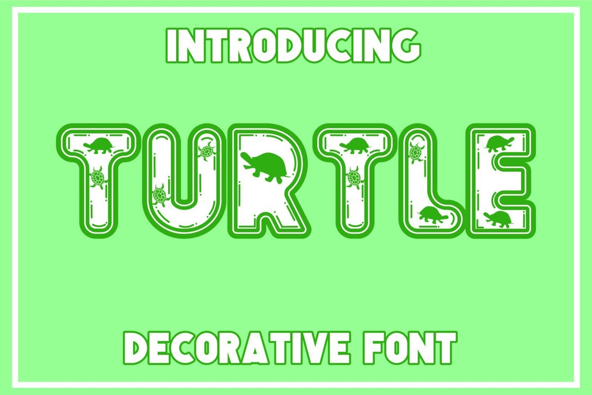 Turtle Regular Font | xFonts.pro