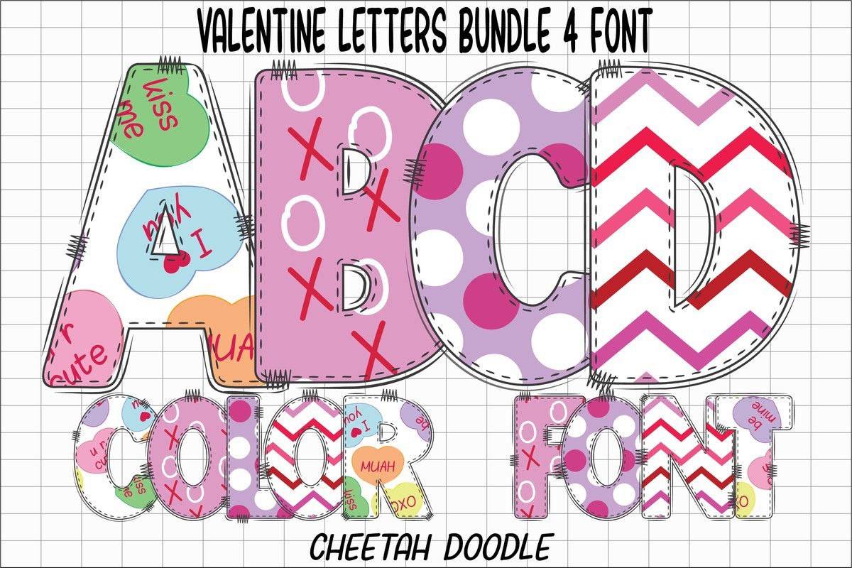 Valentine Letters Font preview