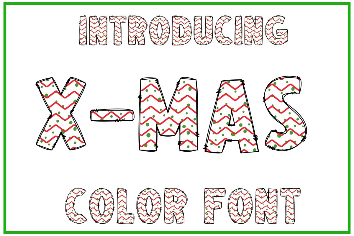 X-mas Font preview