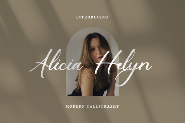 Alicia Helyn Regular Font preview