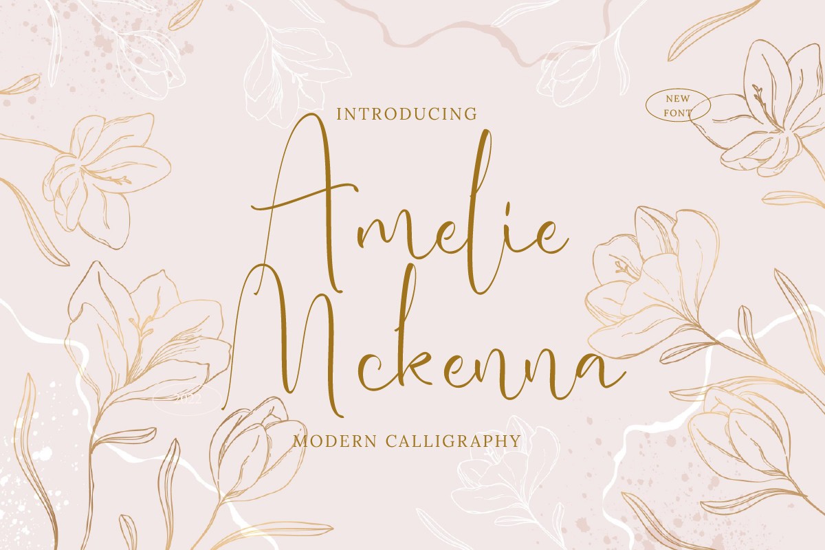Amelie Mckenna Font preview