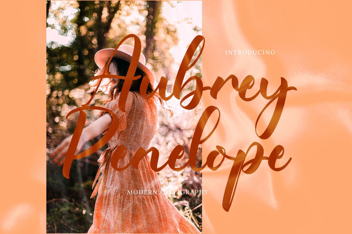 Aubrey Penelope Font preview