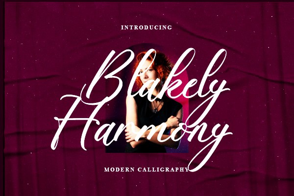 Blakely Harmony Regular Font preview