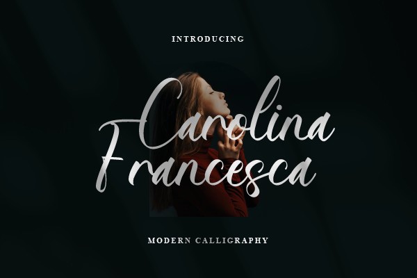 Carolina Francesca Regular Font preview