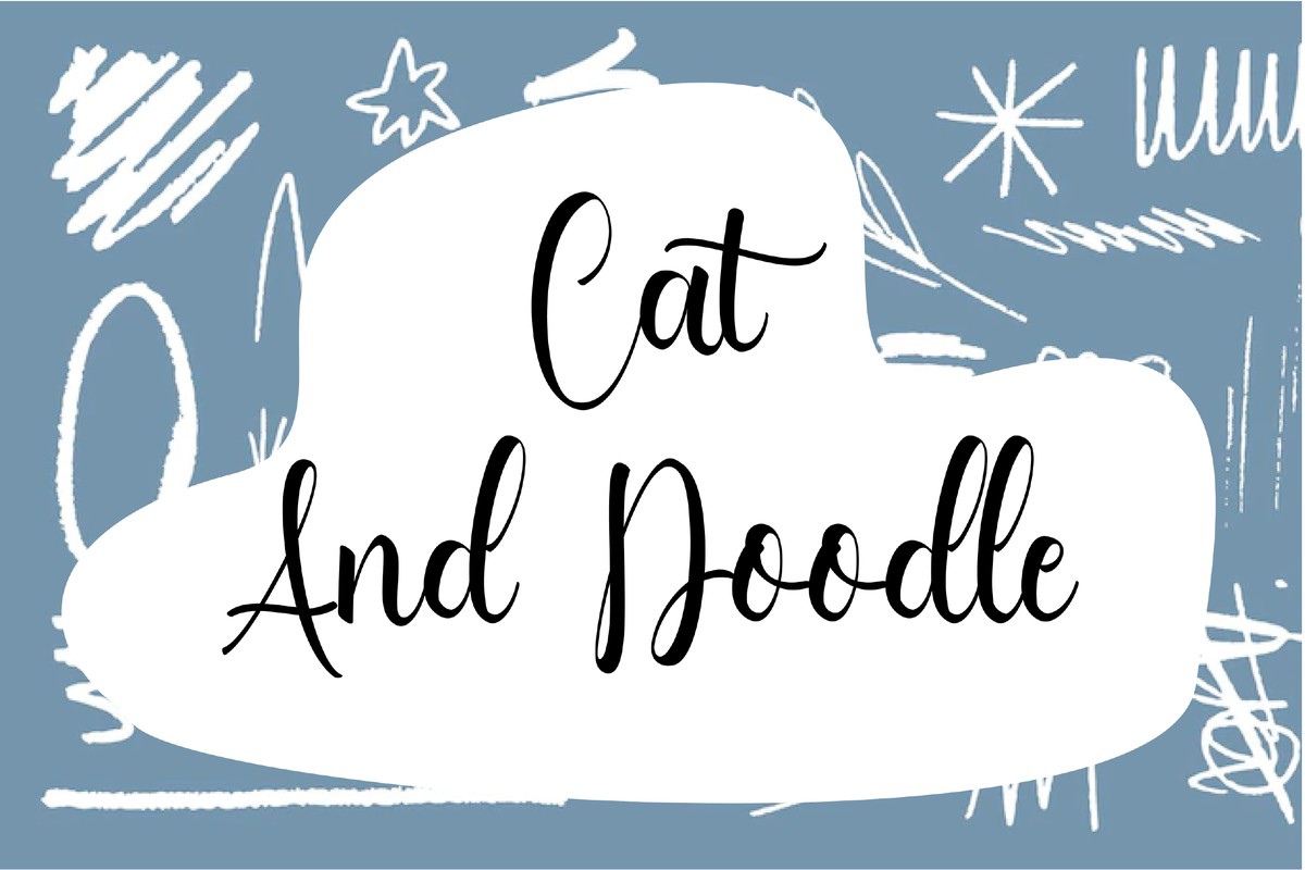 Cat and Doodle Font preview