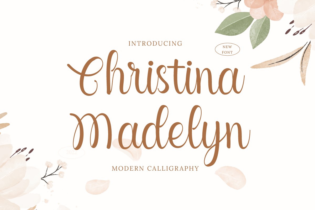 Christina Madelyn Regular Font preview