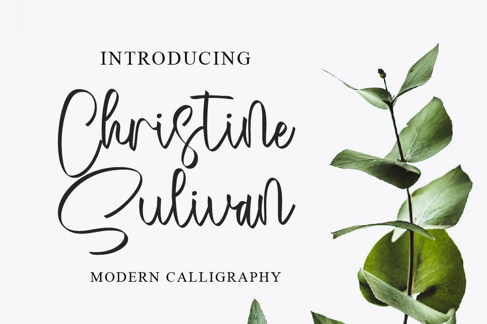 Christine Sulivan Regular Font preview