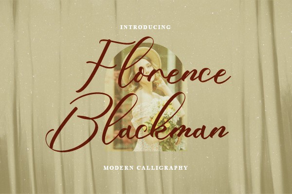 Florence Blackman Font preview
