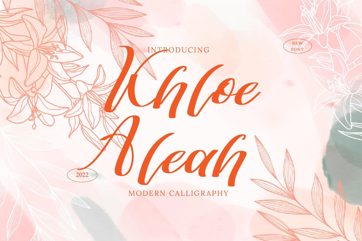 Khloe Aleah Regular Font preview