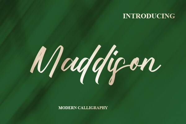 Maddison Font preview