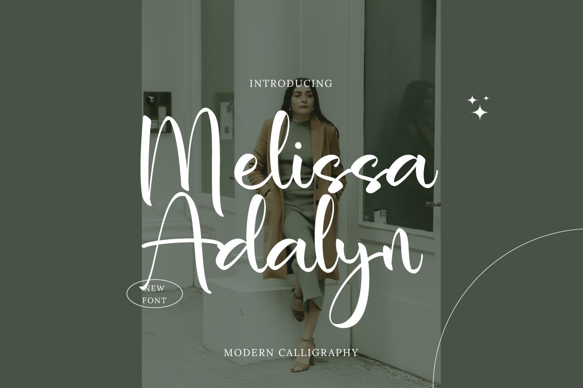 Melissa Adalyn Regular Font preview