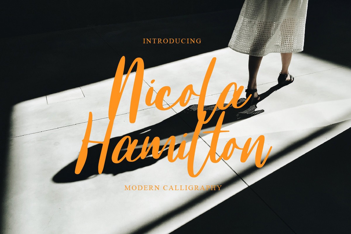 Nicola Hamilton Font preview