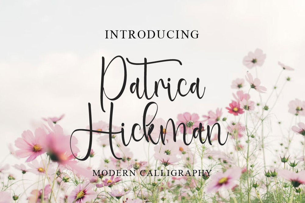 Patrica Hickman Regular Font preview