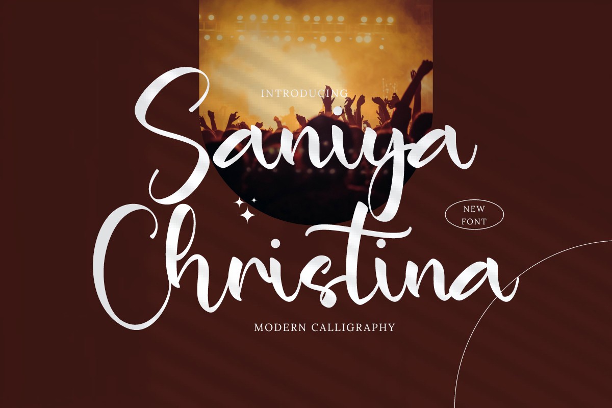 Saniya Christina Regular Font preview