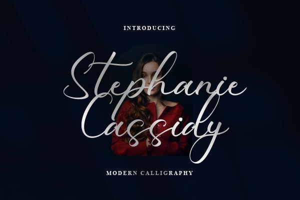 Stephanie Cassidy Font preview