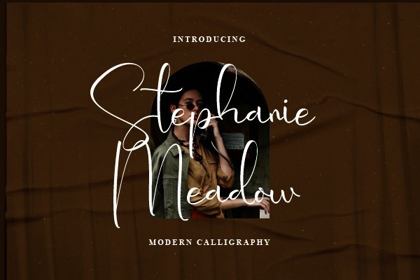 Stephanie Meadow Regular Font preview