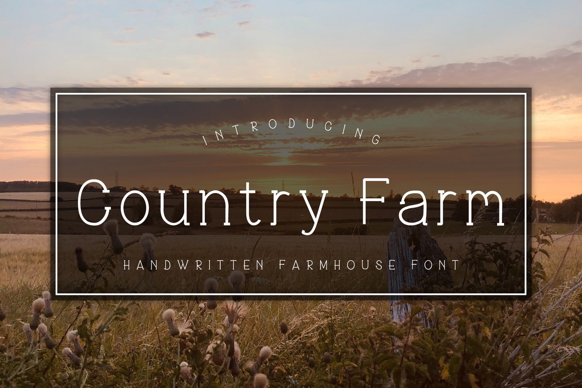 Country Farm Font preview