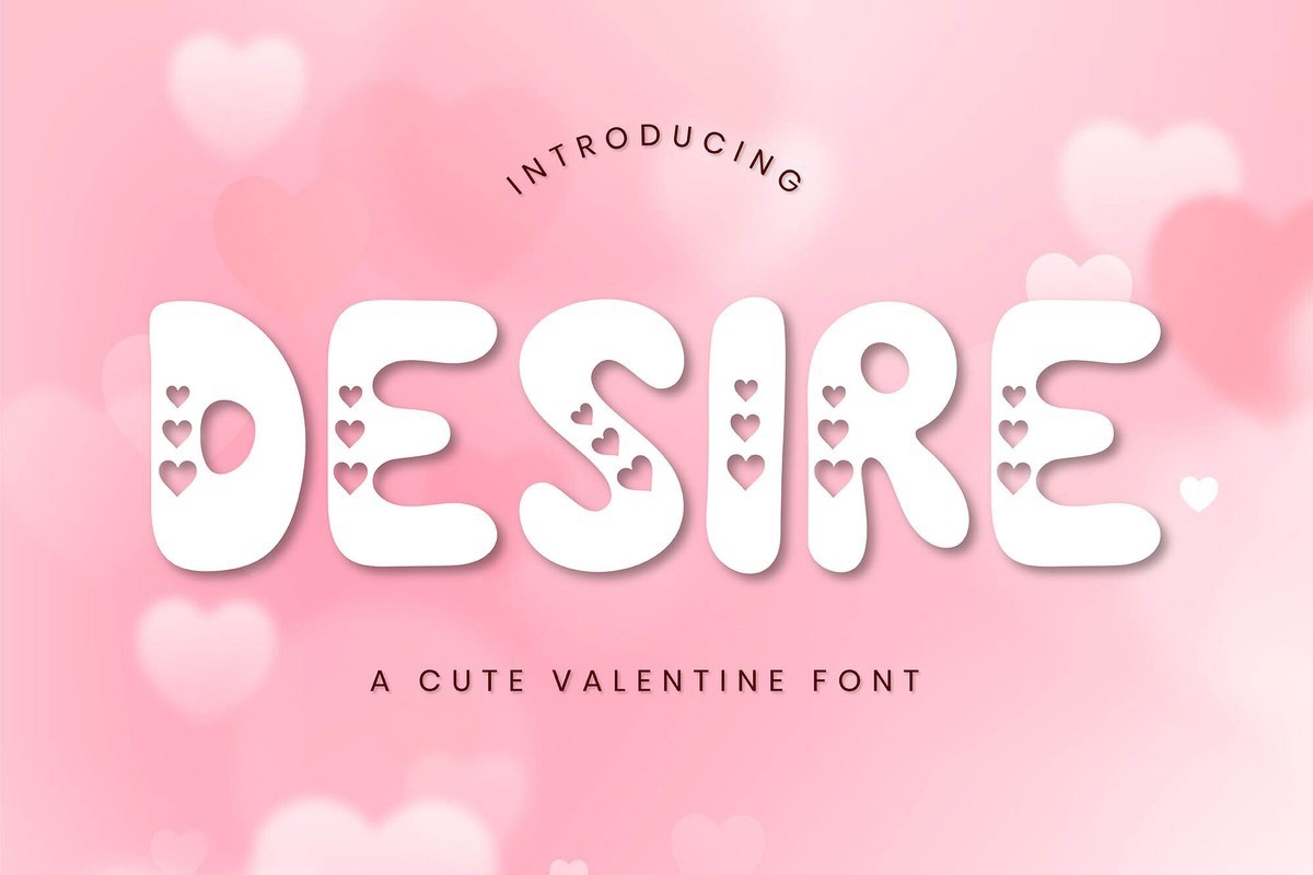 Desire Font preview