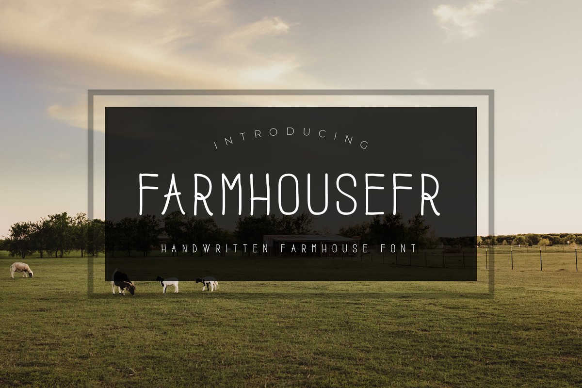 Farmhouse FR Font preview