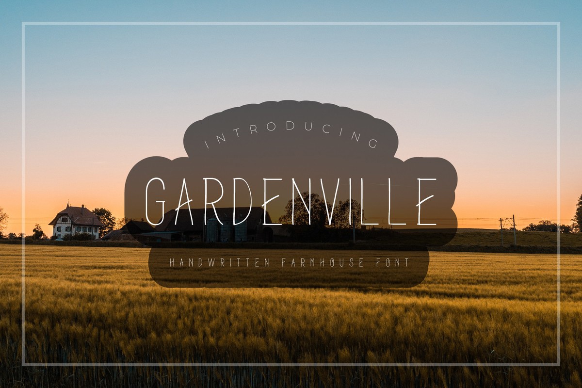 Garden Ville Regular Font preview