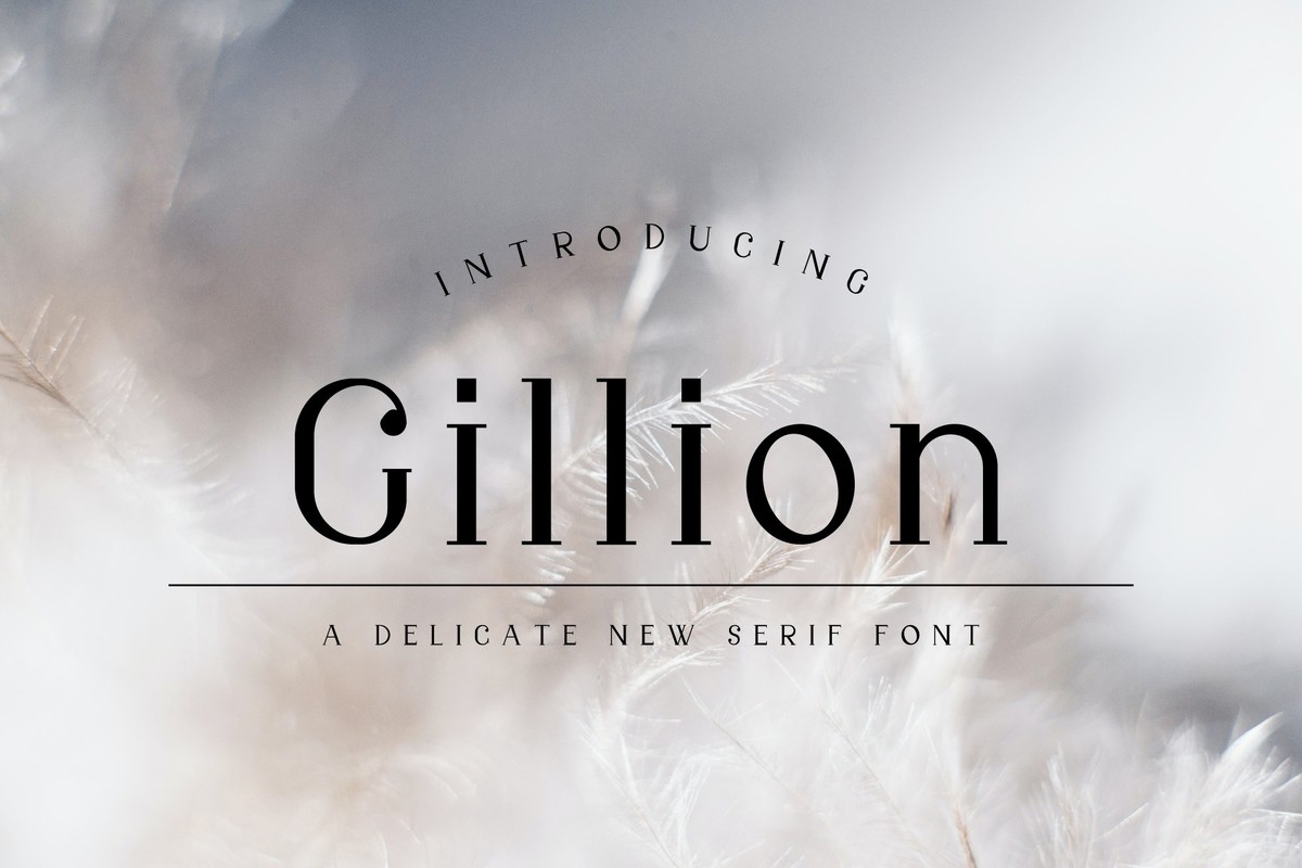 Gillion Font preview