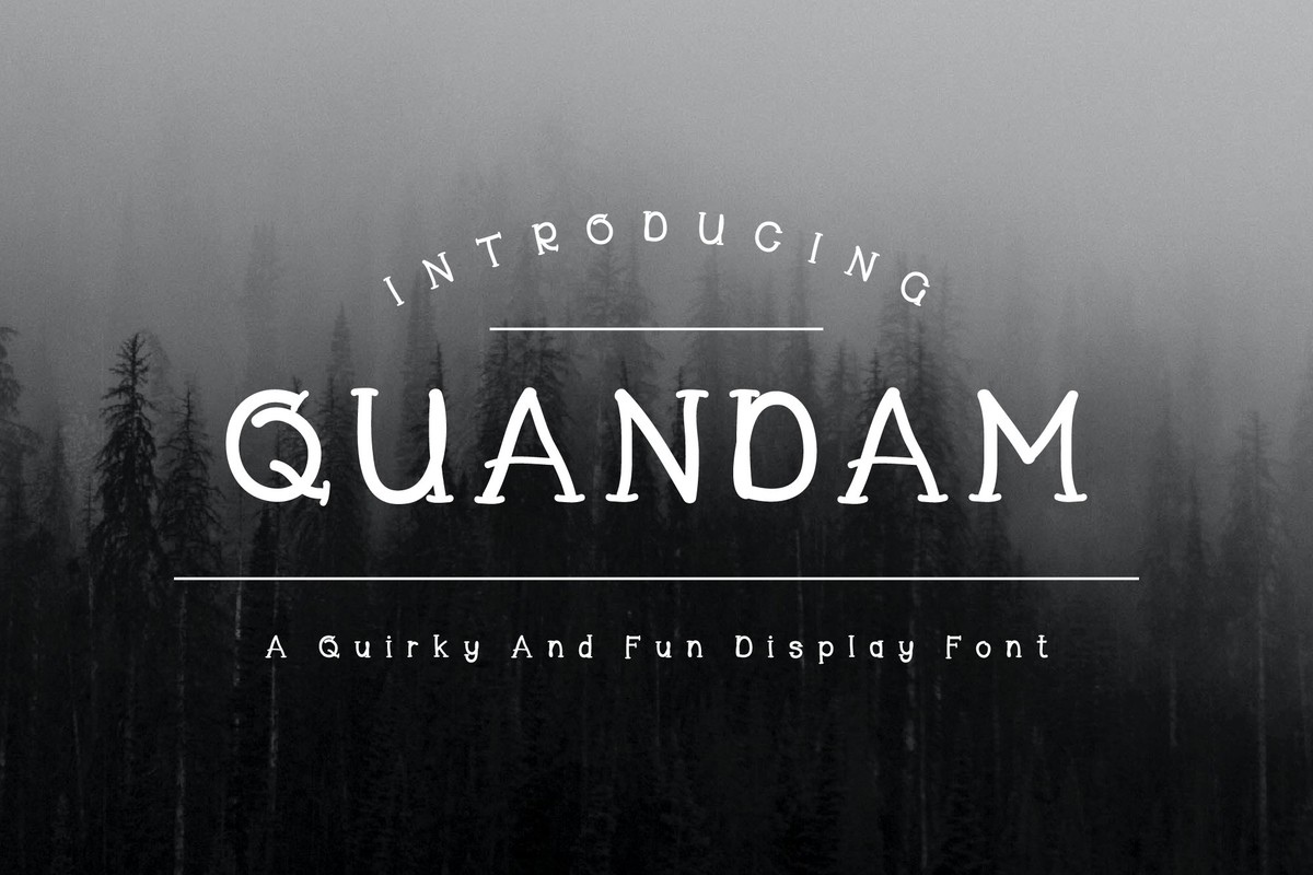 Quandam Regular Font preview