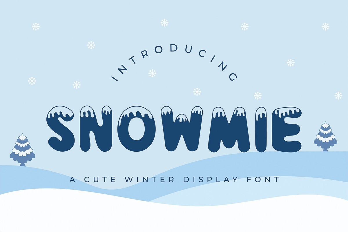 Snowmie Font preview