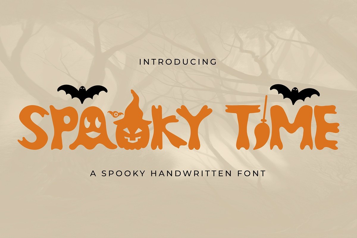 Spooky Time Font preview