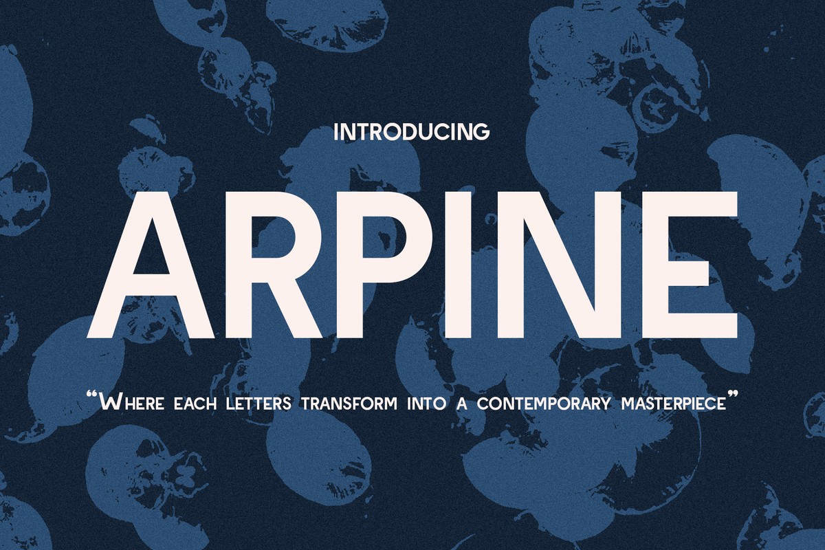 CF Arpine Font preview