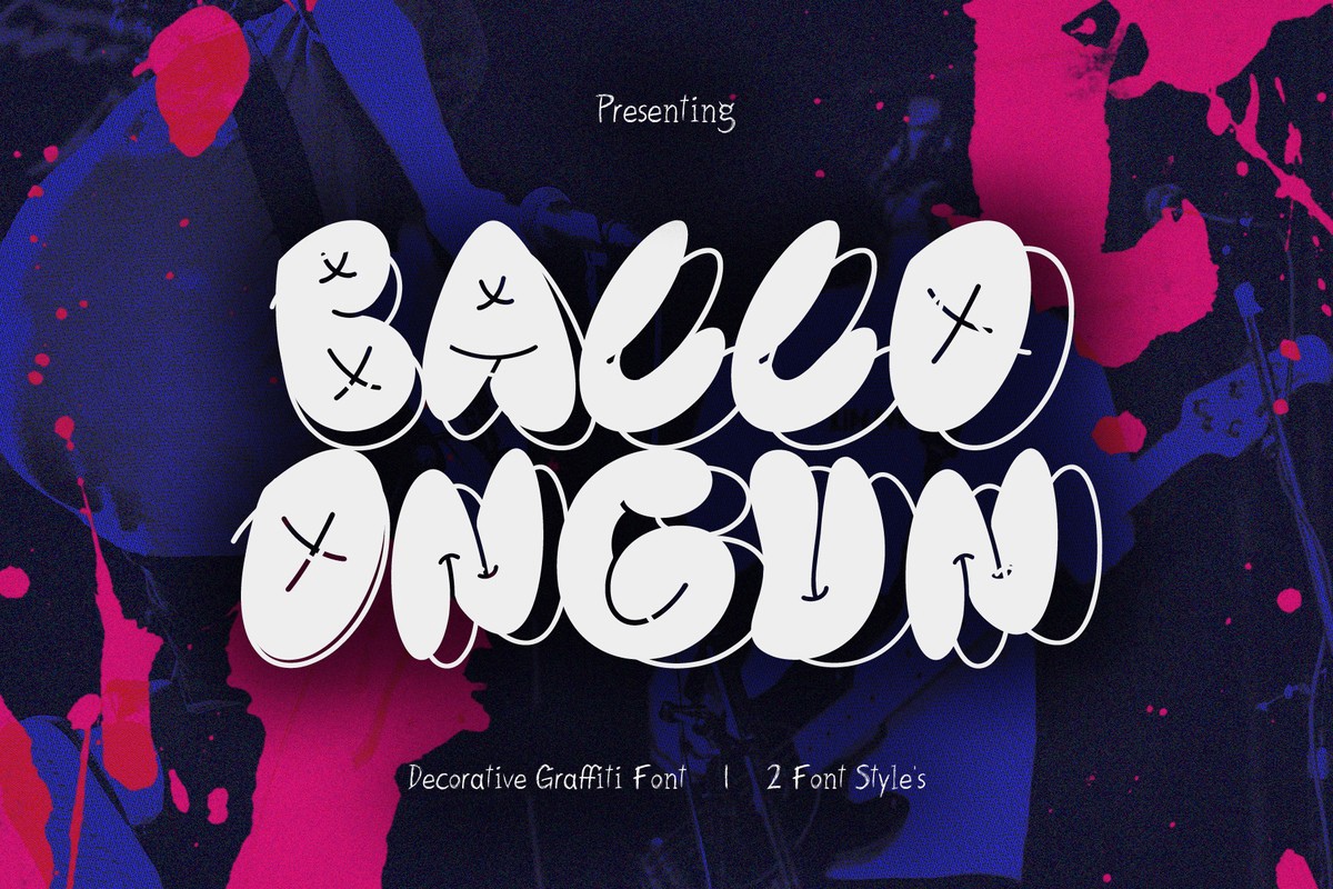 CF Balloongun Regular Font preview