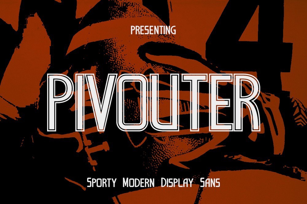 CF Pivouter Regular Font preview