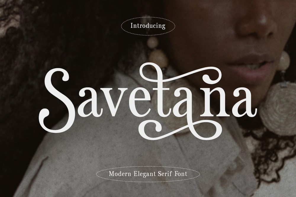 CF Savetana Italic Font preview