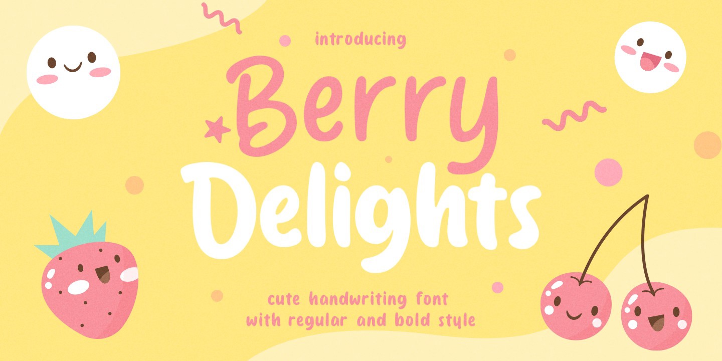 Berry Delight Font preview
