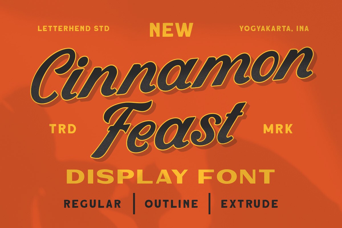 Cinnamon Feast Font preview