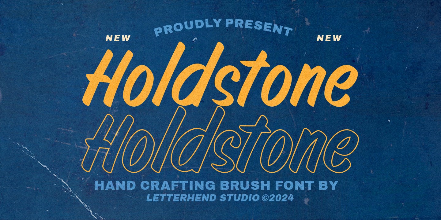 Holdstone Font preview