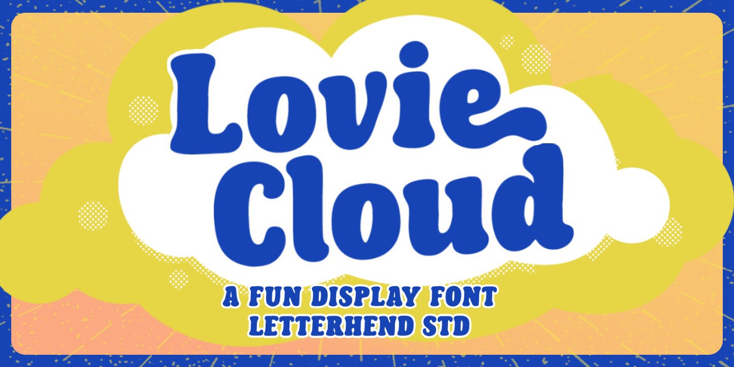 Lovie Cloud Font preview