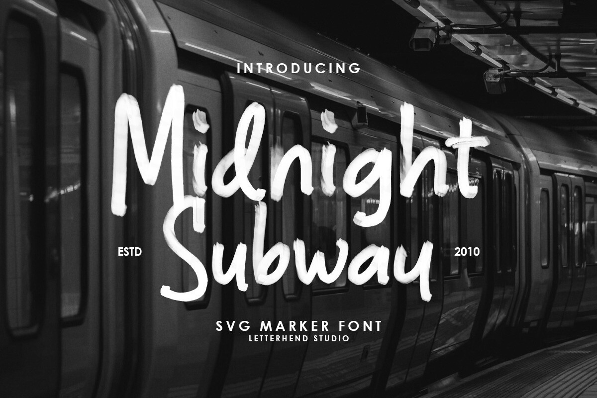 Midnight Subway Solid Font | xFonts.pro