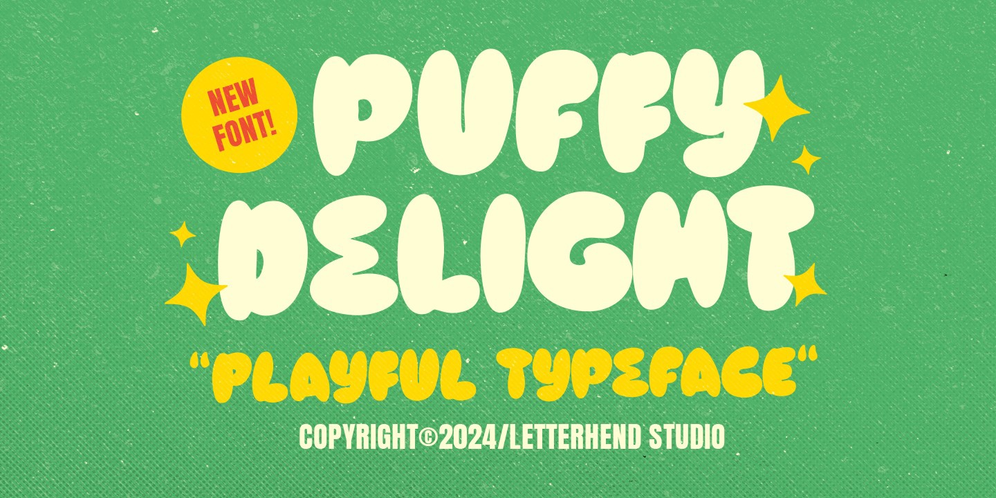 Puffy Delight Font preview