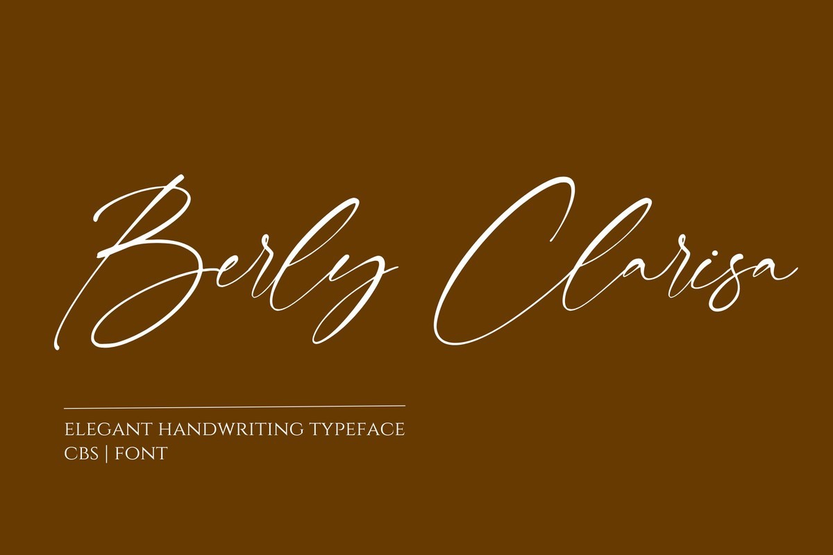 Berly Clarisa Font preview