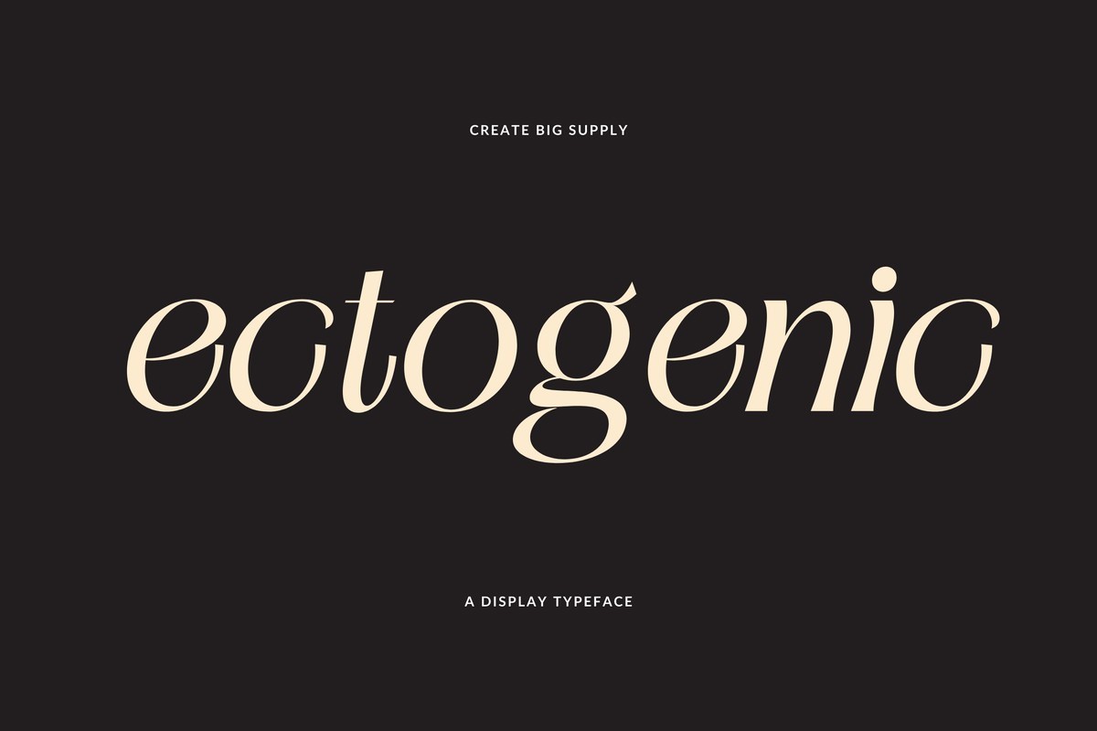 Ectogenic Font preview