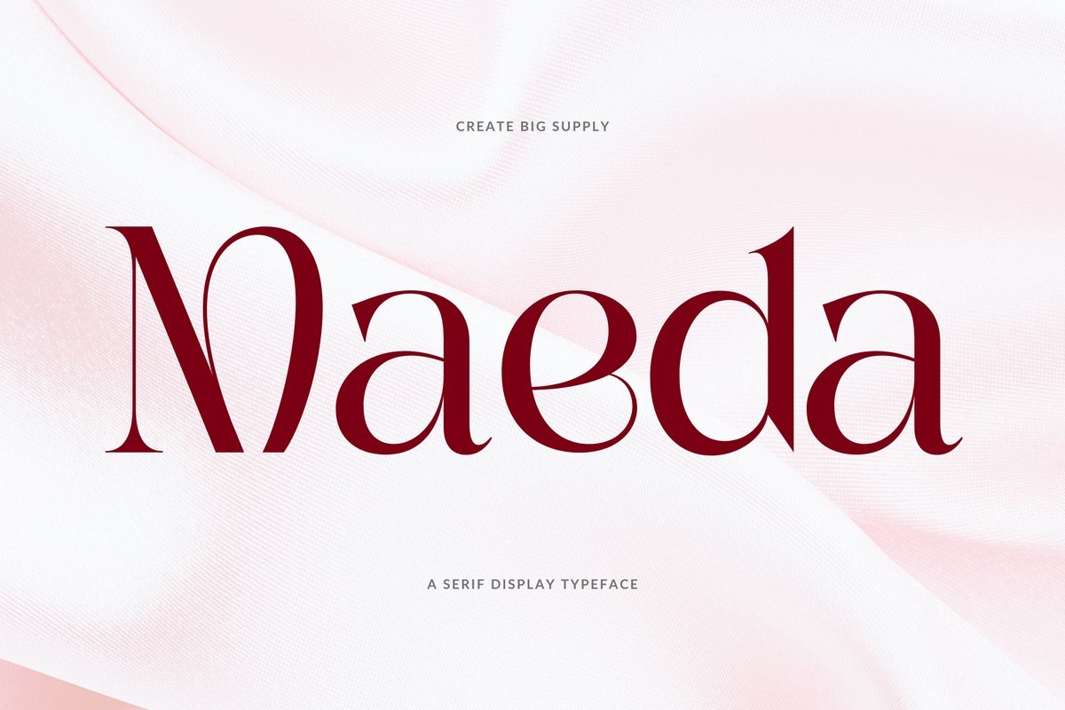 Maeda Regular Font preview