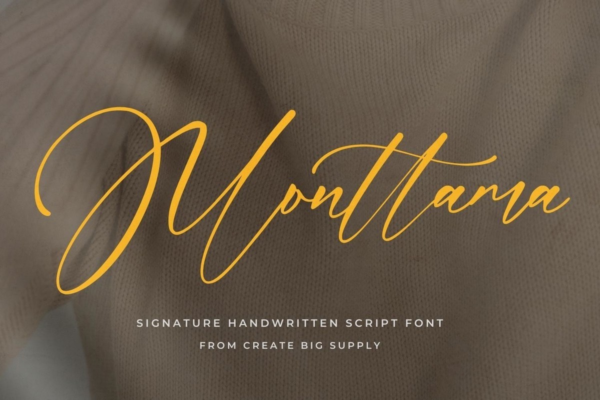 Mоnttama Font preview
