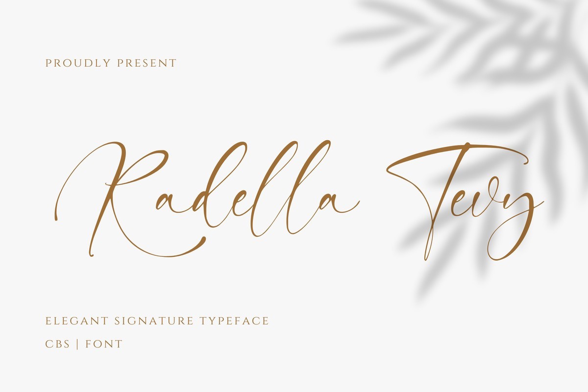 Radella Tevy Font preview