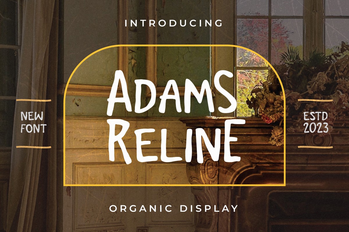 Adams Reline Font preview