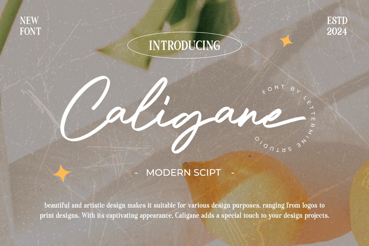 Caligane Regular Font preview