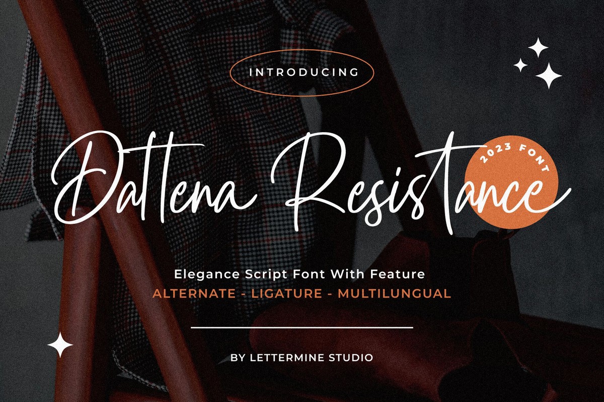 Dattena Resistance Font preview