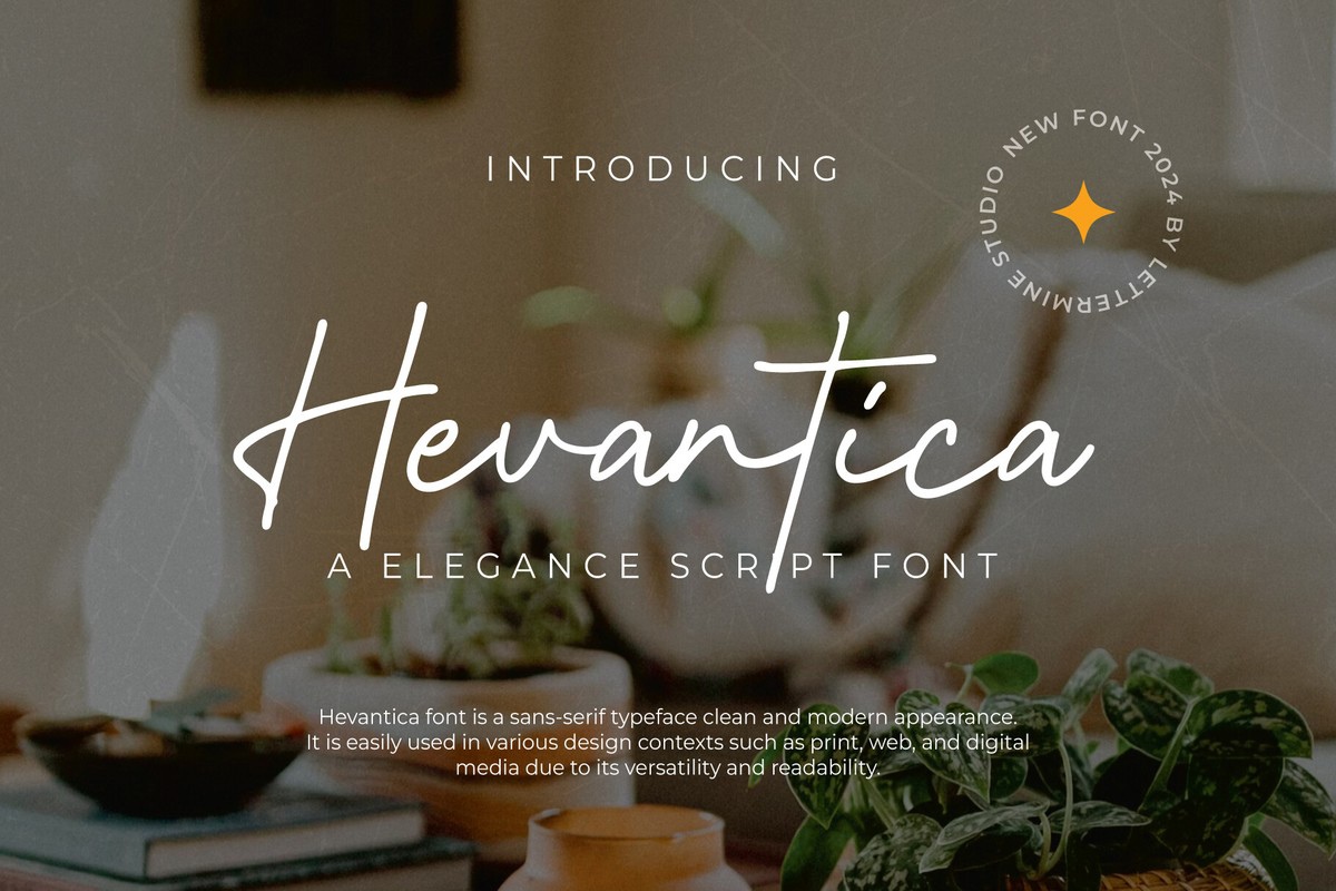 Hevantica Regular Font preview