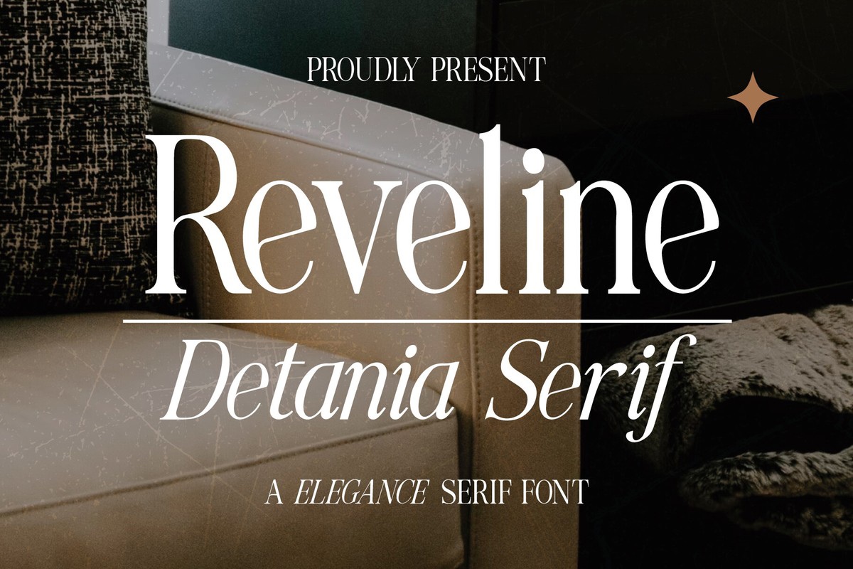 Reveline Detania Regular Font preview